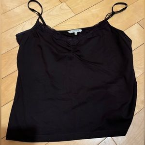 RW&CO Dark Purple Floraly Tank Top